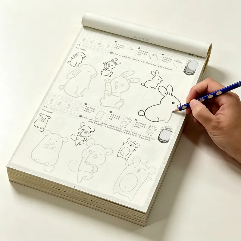 Learn to Draw Cartoon Animals: Super Tracing Practice Book – Fun Activity for Kids at Home