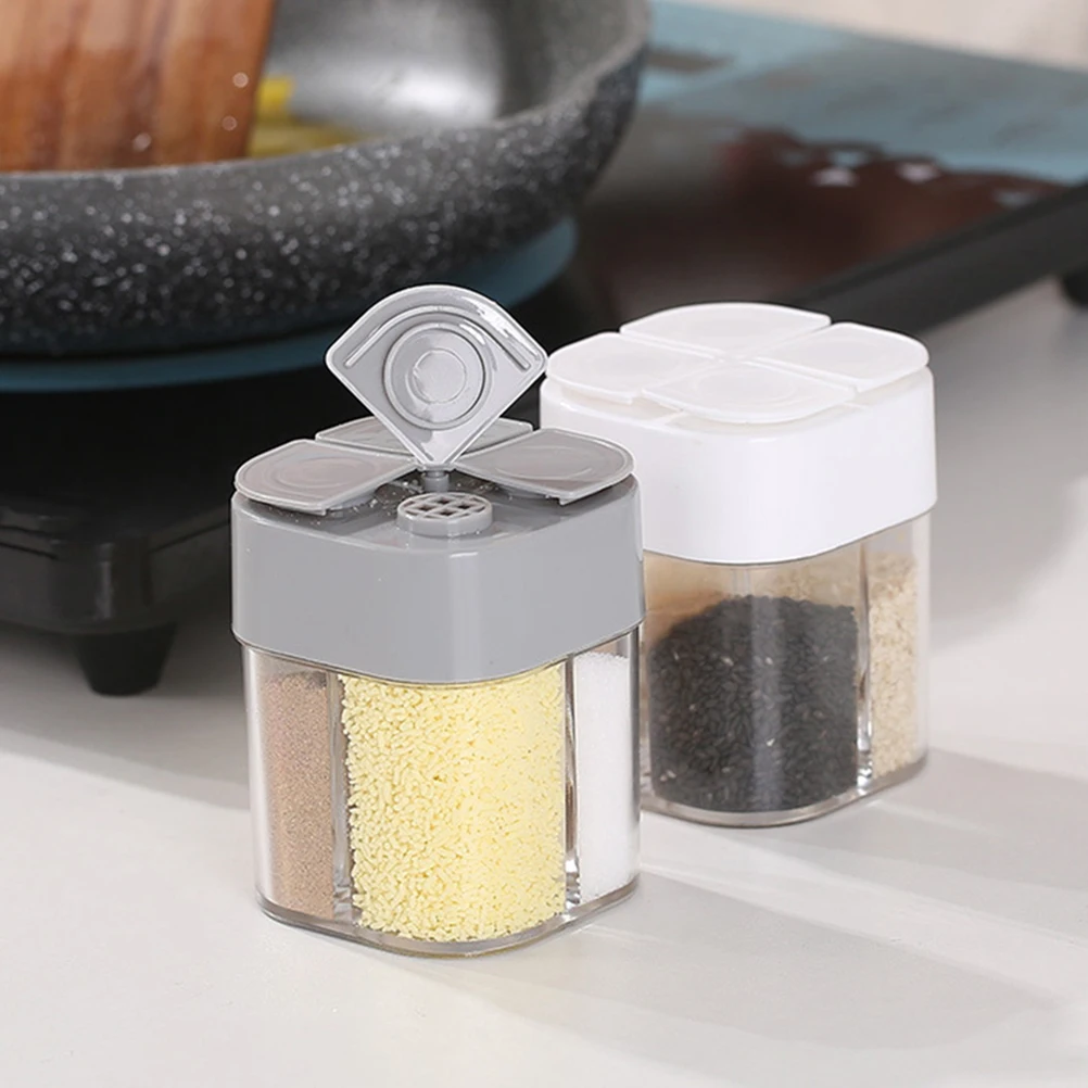 

4 in Condiment Bottle Spice Jars with Labels Containers Spices Camping Seasoning Travel Dispenser