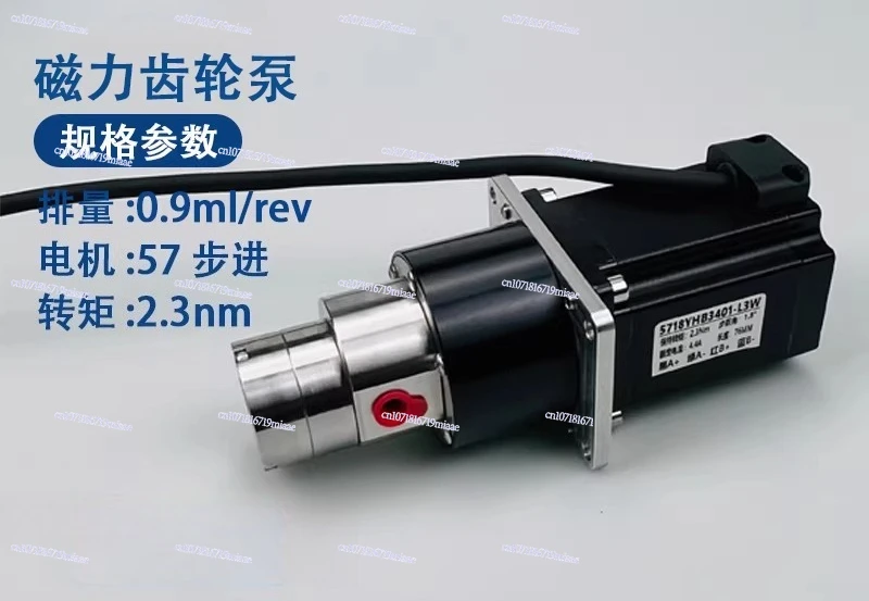 Stainless Steel Magnetic Pump 24V Stepper Motor Miniature Metering Pump Dispenser Gear Pump