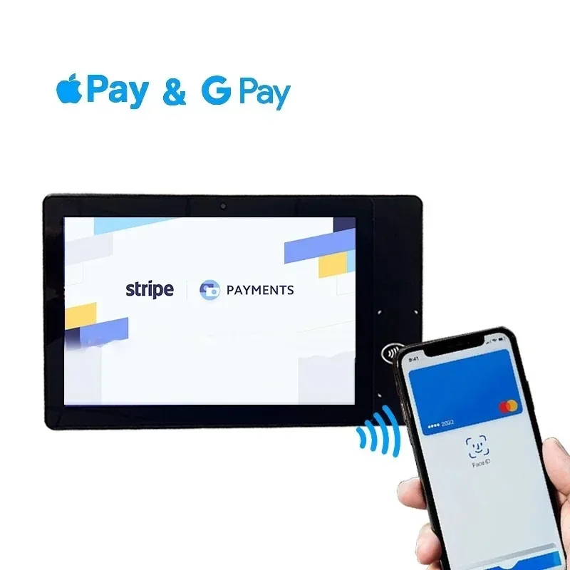 JHZ for Innovative Android NFC Donation Tablet 10inch Touch Screen Tap to Pay Android 14 Pos Tablet Contactless Payment EMV