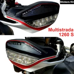 Multistrada 1260 S For Ducati Multistrada 1260 S 2020 Motorcycle 3D Resin Fuel Tank Protection Stickers Kit