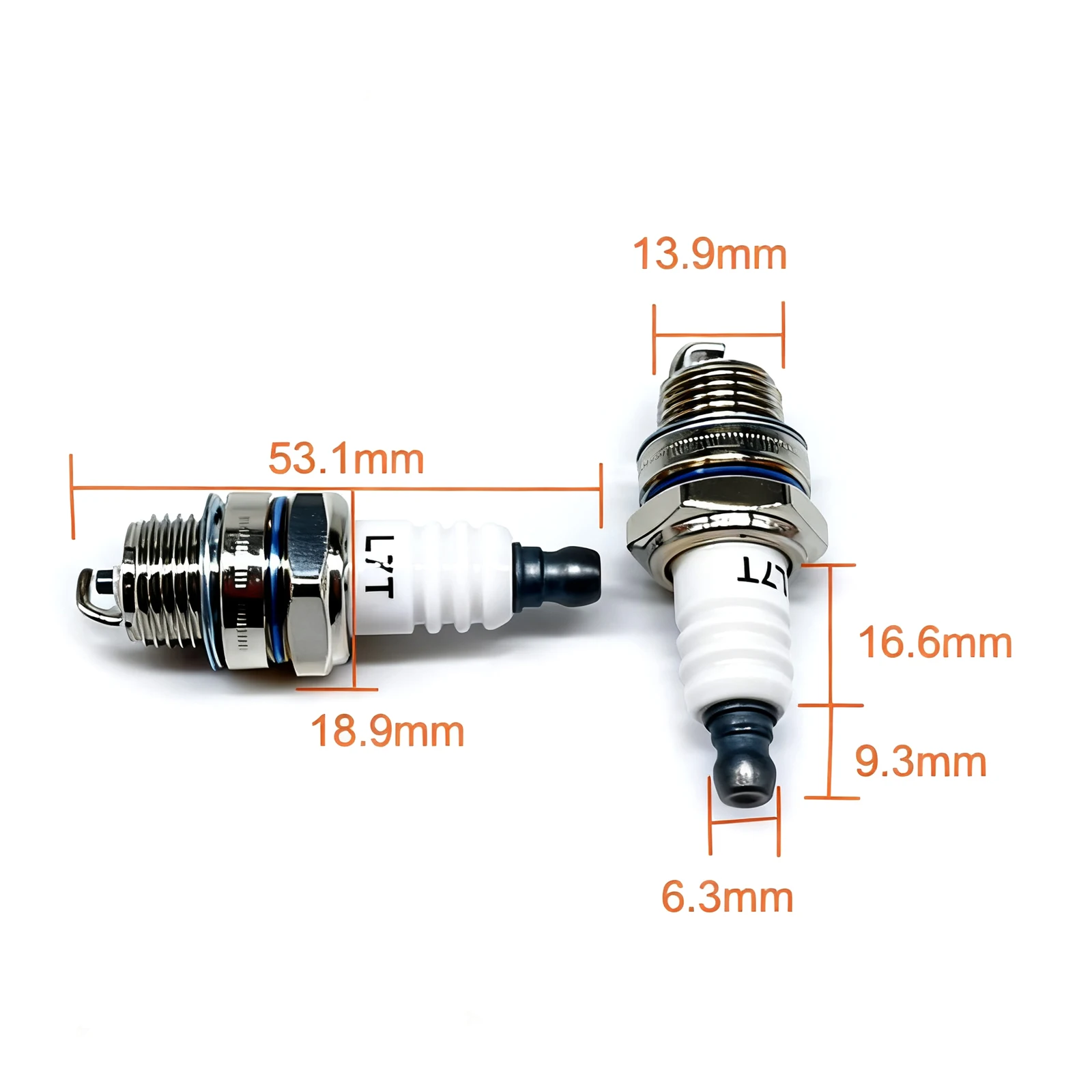 5Pcs Spark Plug for Chainsaw, Lawn Mower, Hedge Trimmer, Two-stroke Small Gas-powered Equipment