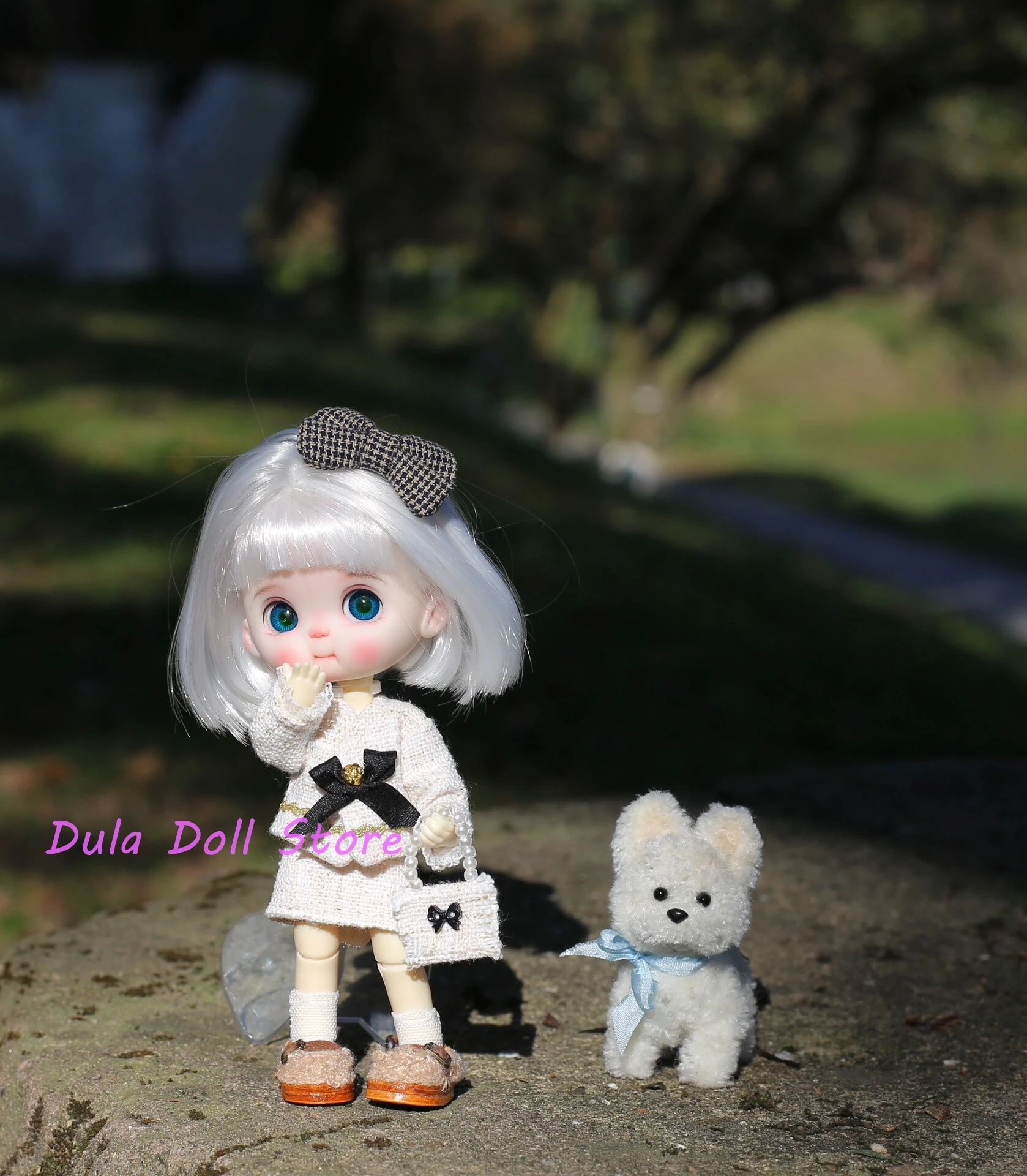 

S Dula Doll Clothes Белый женский комплект для куклы ob11 GSC