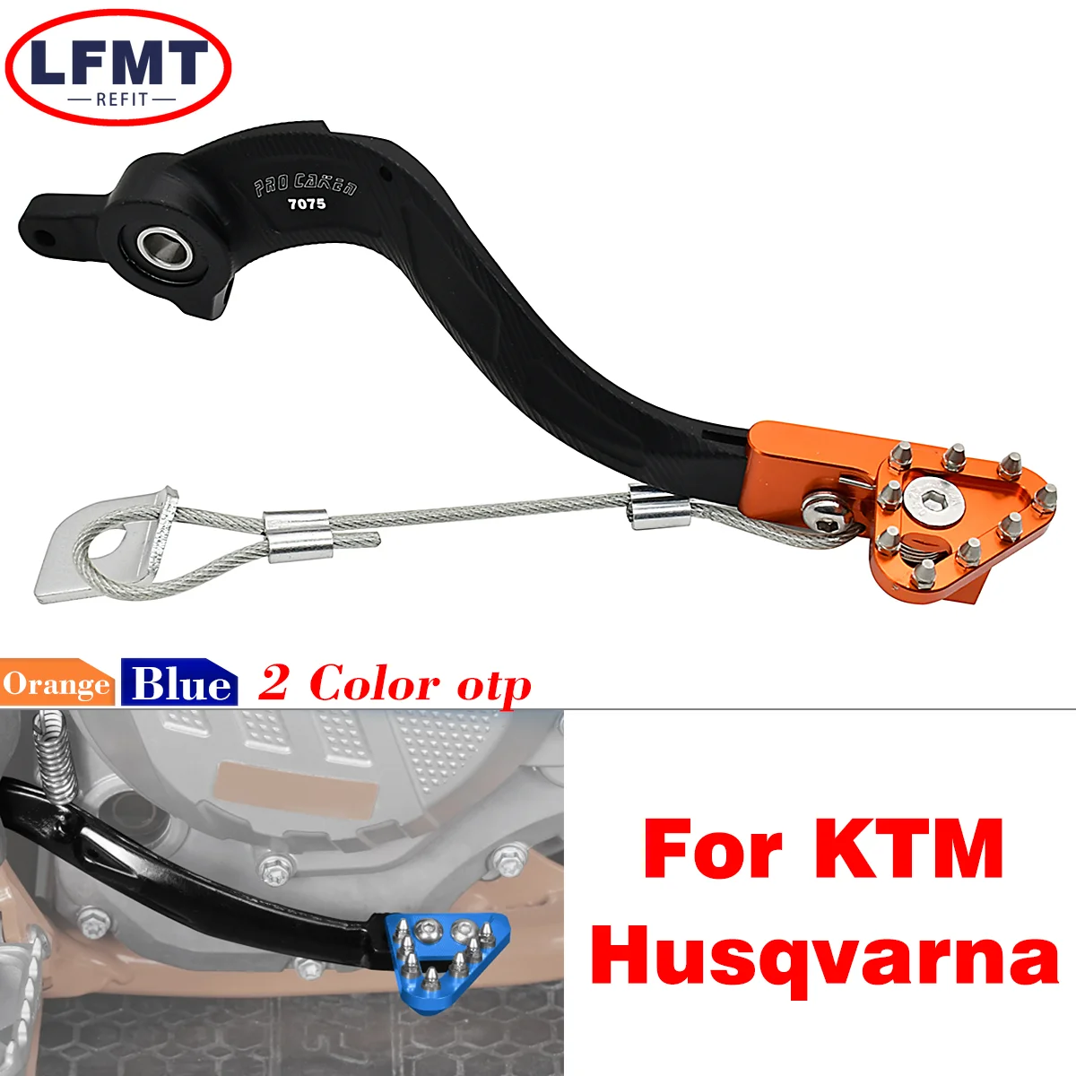 

Для KTM SX SXF EXC Φ XC XCF XCW EXC-F 125-500 для Husqvarna TC TE FC FE Motocross CNC Тормозная педаль, ножной тормоз, рычажный тормоз