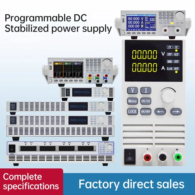 Programmable High-Power DC Adjustable Power Supply 12KW- CV/CC/CP Mode High Voltage & Current Output for Heating/Lab/Industrial