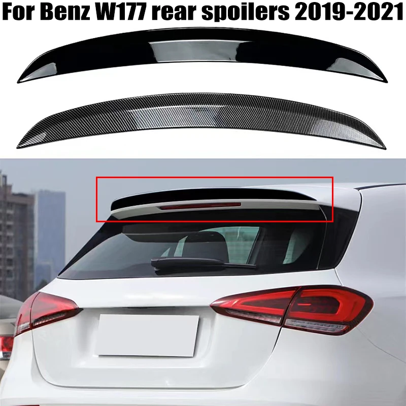 

For Mercedes-Benz A Class W177 Hatchback A180 A160 A200 A220 A250 A35 A45 2019-2021 ABS Plastics Rear Roof spoiler wing Airfoil