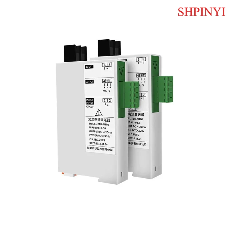 

Передатчик переменного тока/напряжения серии TE-AI/U — вход 0–5 А/0–300 В, выход 4–20 мА, высокая точность, промышленное использование