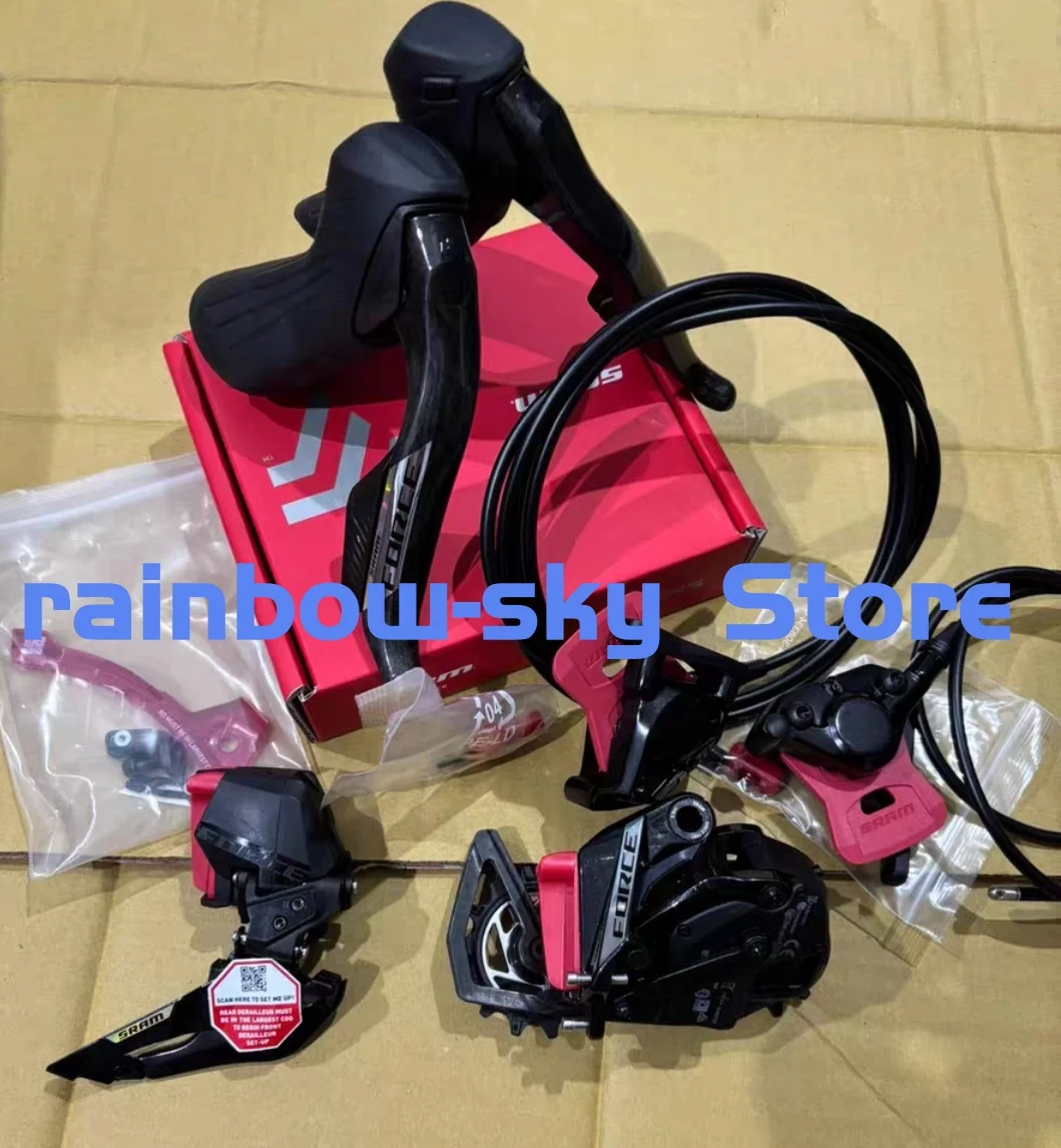 

force AXS E1 hydraulic disc brake + front derailleur + rear derailleur + batteries + charger