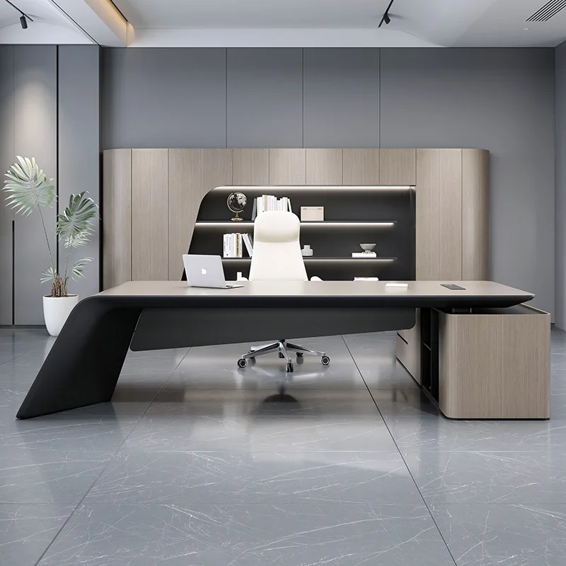 Designer boss table simple modern president desk office multi-function single high-class
