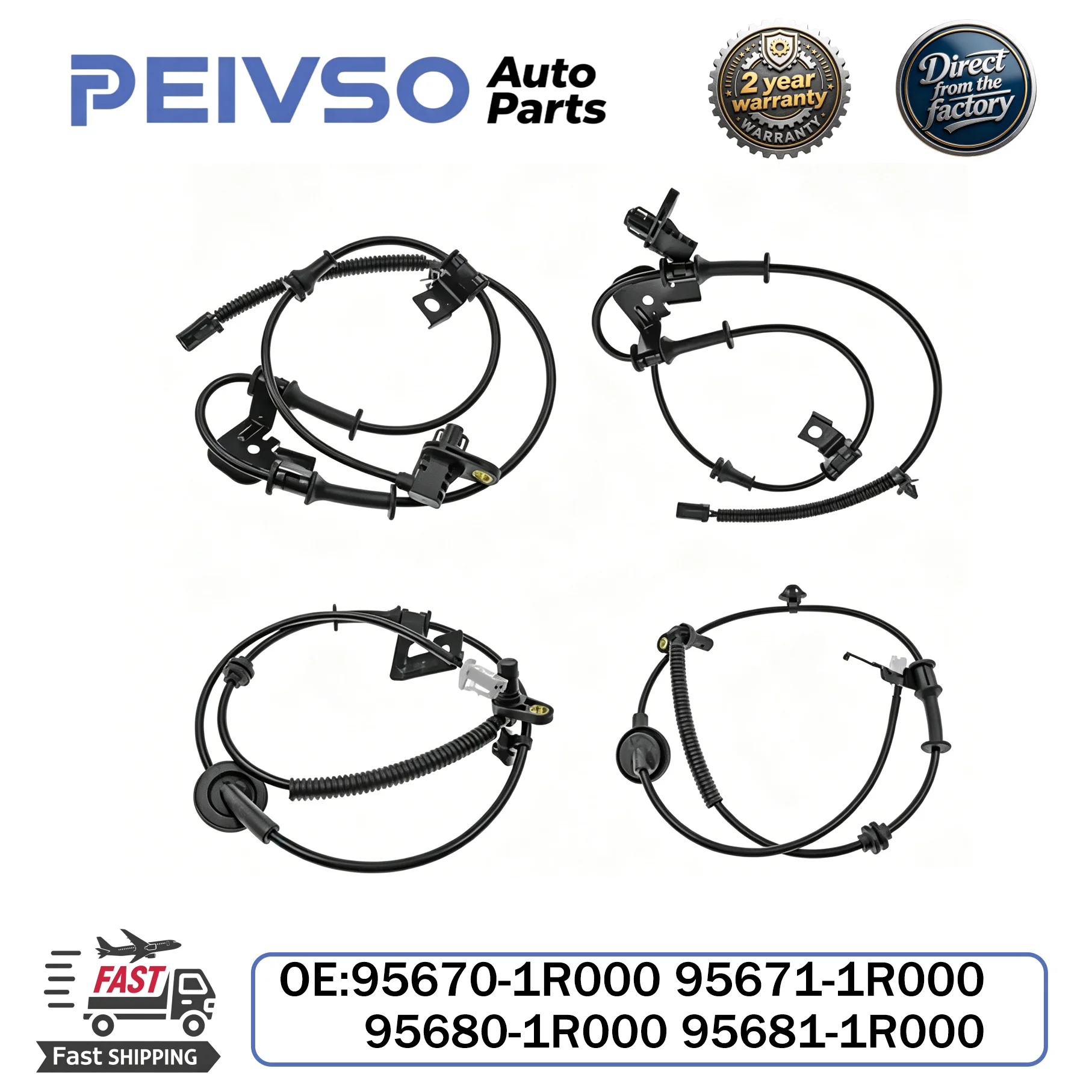 

95681-1R000 Front Rear Left Right High Quality ABS Wheel Speed Sensor For Hyundai Accent 2012-2017 1.6L L4