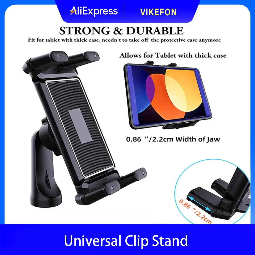 Universelle Handyhalterung Stativ Einbeinstativ Ständer Kompatibel mit 7" - 15" Tablets iPad 4"-7" Faltbildschirm Gerades Panel Smartphone