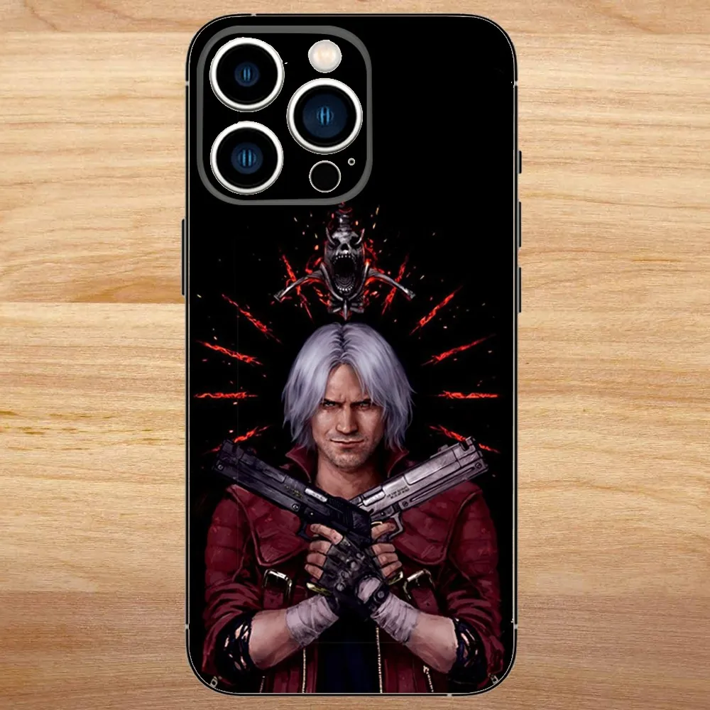 Game D-Devil May C-Cry D-DMC Phone Case For iPhone15,14,13,12,11,Pro,Max,Plus,Mini,X,XS,XR,8,7,6,S,Plus,SE Soft Black Case