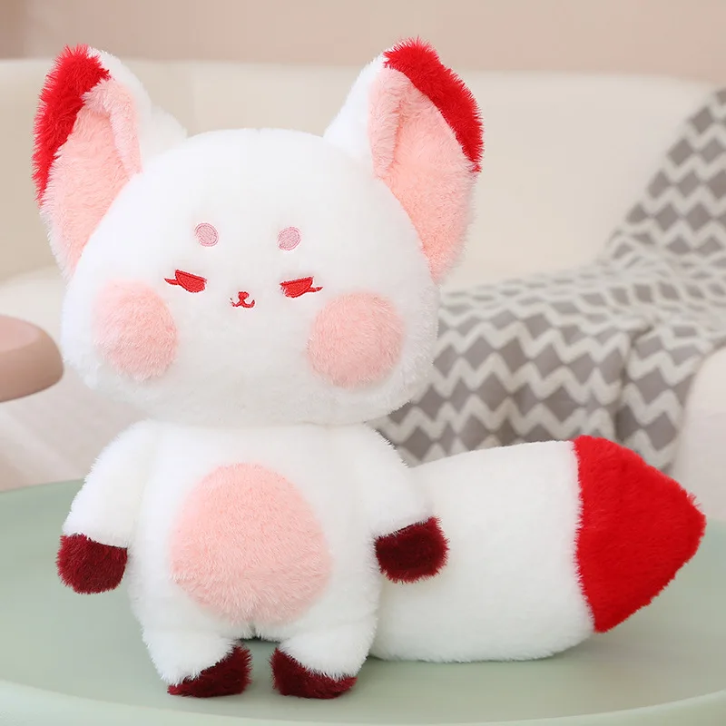 New Kawaii Big Tail Fox Plush Doll Cute Dudu Fox Girl Creative Pillow Doll Toy Christmas Girlfriend Birthday Gift