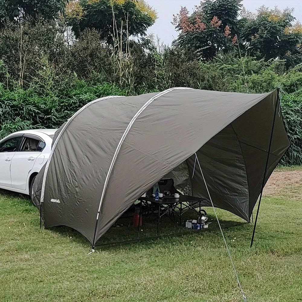 Quick Setup Car Tail Tent - Spacious and Portable Outdoor Camping Sunshade with UV Protection, Waterproof  tarp  awning