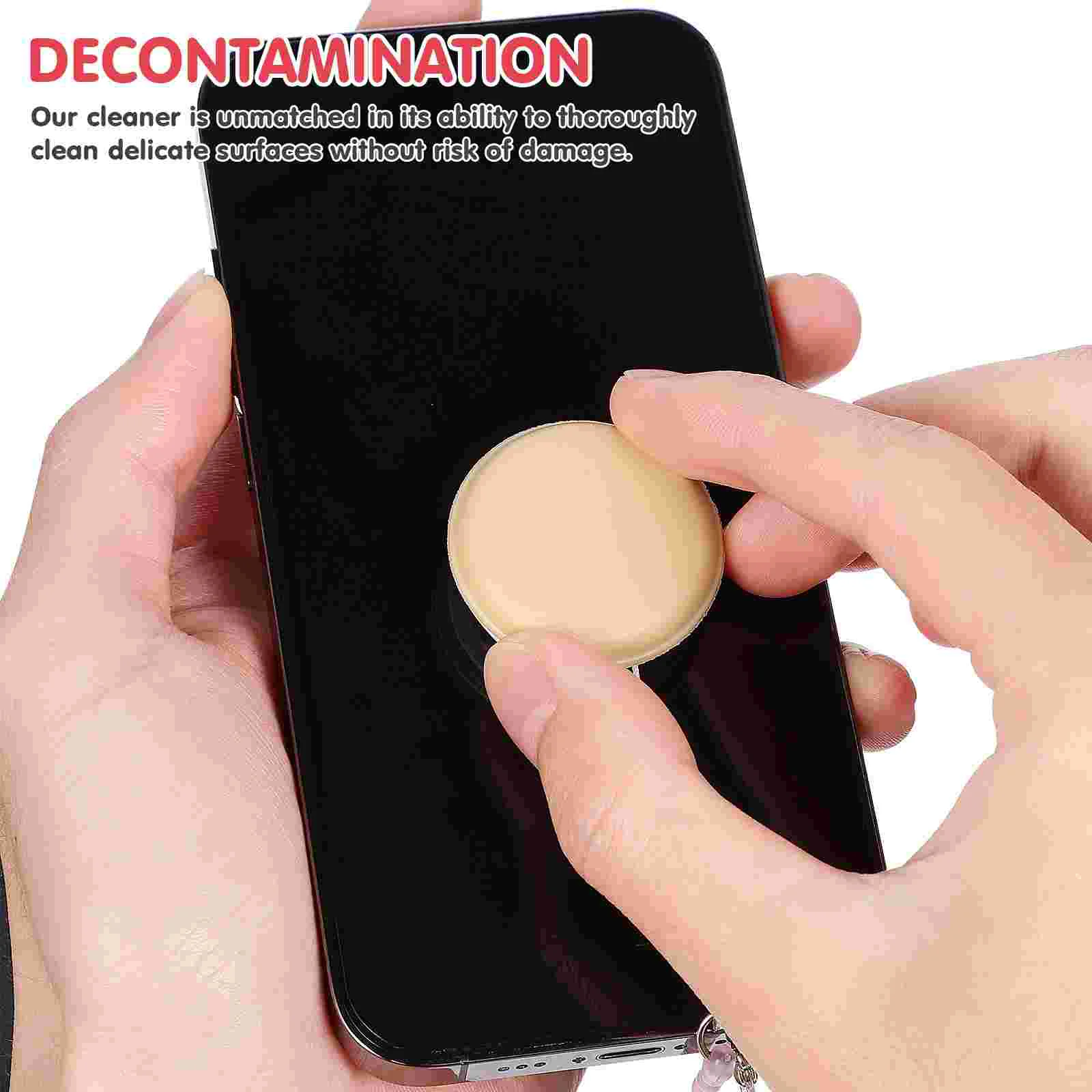 8 Pcs Phone Screen Wiper Cleaning Eyeglass Wipes Macaron Keychain Charm Electronic Glasses Lens Cleaner Cloth