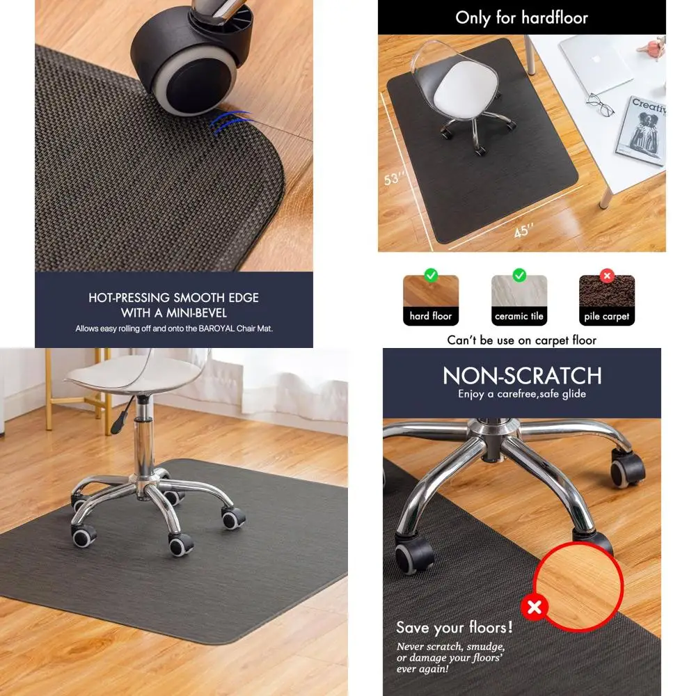 

Коврик для стола с паркетным полом, 45x53, нескользящий ПВХ, сверхмощный, эспрессо