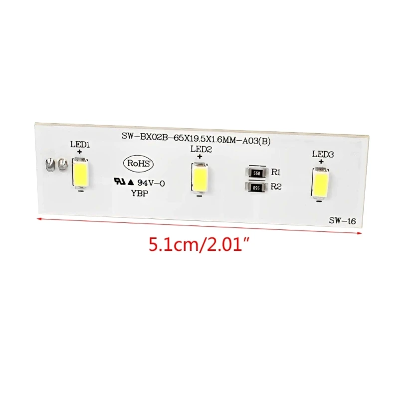 SWBX02B Refrigeration Light LED Light Board Light Strip Module for MAGIC Chef Refrigerator YBP007661 ZBE2350HCA
