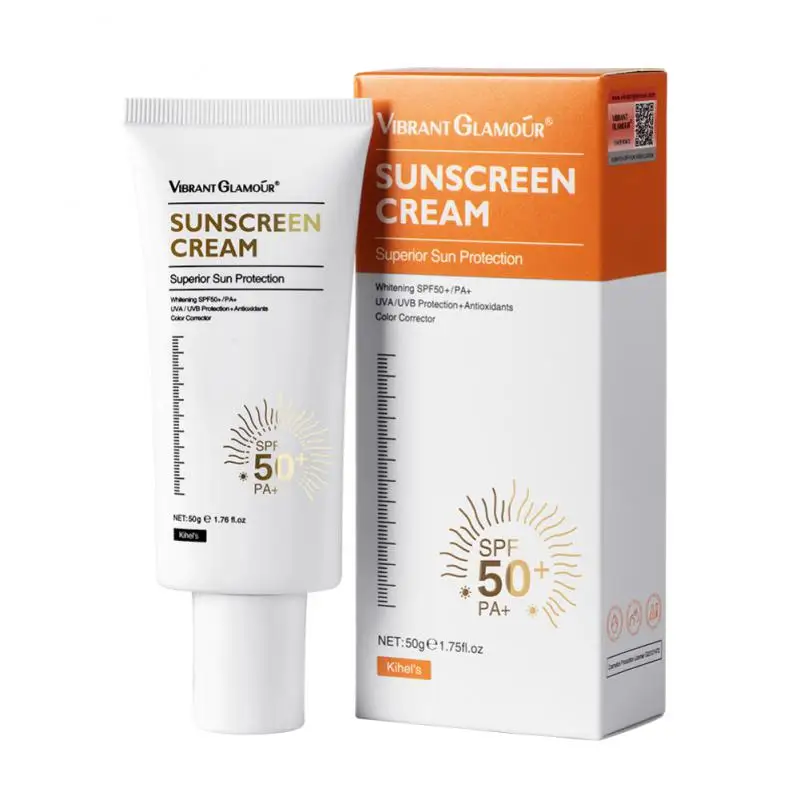 Loción de aislamiento de Gel refrescante Spf50, crema de protección solar, crema protectora de la piel, maquillaje facial hidratante, 50g