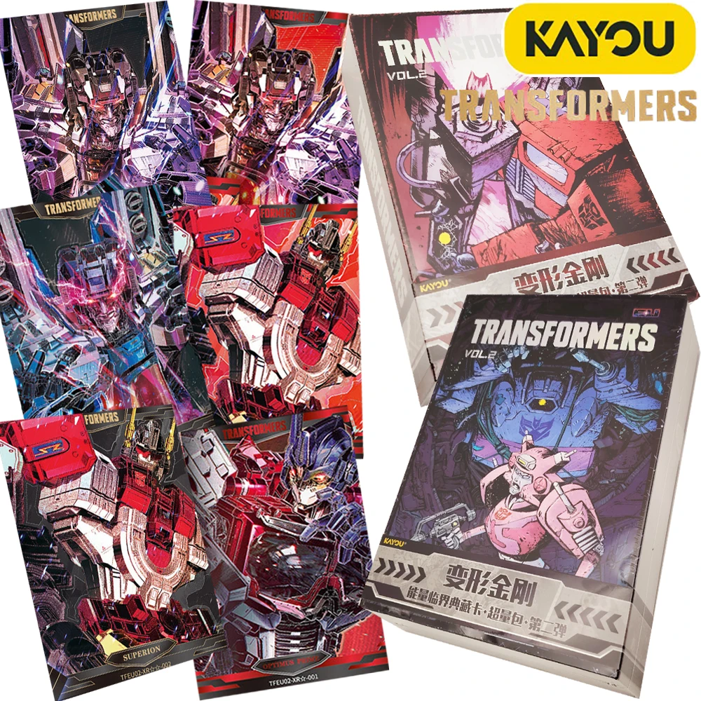 tarjetas-raras-originales-de-transformers-kayou-ssr-ur-xr-coleccion-clasica-Unica-y-creativa-autobots-tarjetas-perifericas-de-moda-regalo-para-ninos
