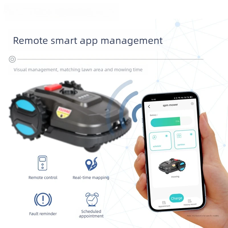 Intelligent Automatic Lawn Mower Robot Smart Home Small Weeding Trimmer for Household Garden Lawn Maintenance