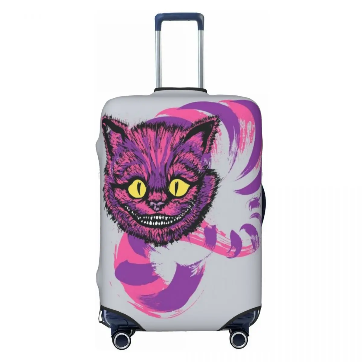 

Custom Cheshires Anime Cats Smile Travel Luggage Cover Elastic Suitcase Cover Protector Fit 18-32 Inch