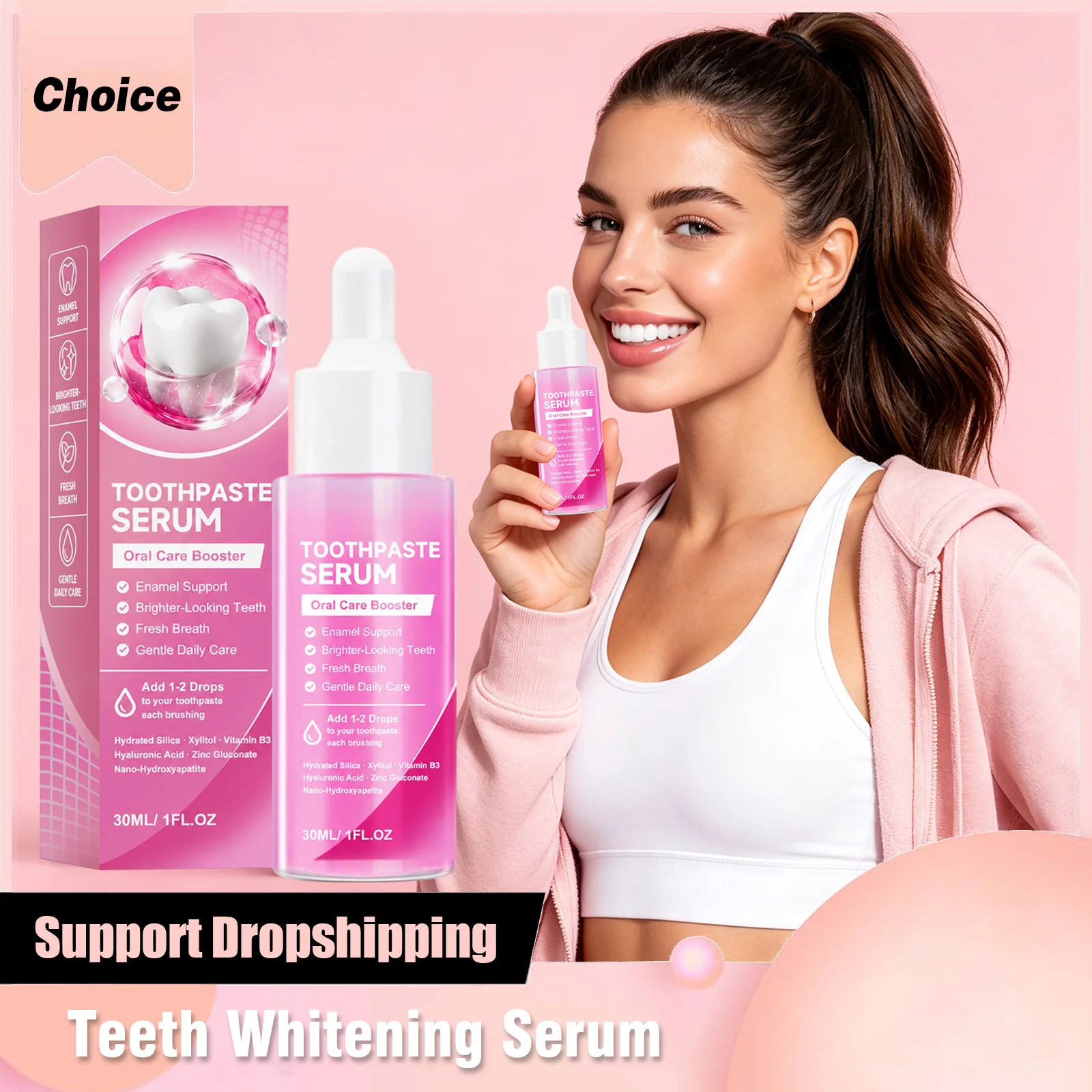 Enamel Repair Serum - Cairan Perawatan Gigi, Esens Oral, Penyegar