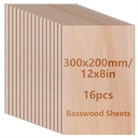 16/8/4/2pcs Basswood Boards (12x8x0.08in)2mm Laser Cut Wood, Thin Basswood Boards for Crafts Wood, DIY Building Model Making