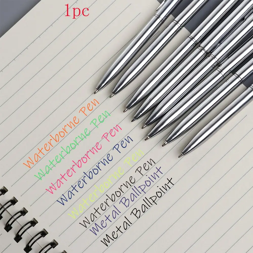 1 Stuk Gladde Duurzame Handtekening Geschenk Mini Schrijfbenodigdheden Waterpen Briefpapier Metalen Balpen