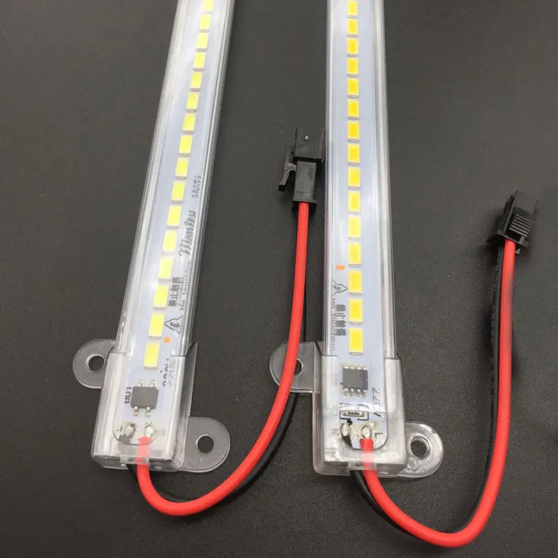 1pc 30/40cm LED Rigid Light Strip 2835 LED 220V High Brightness Fluorescent Floodlight Tube Bar Industries Showcase Display Lamp