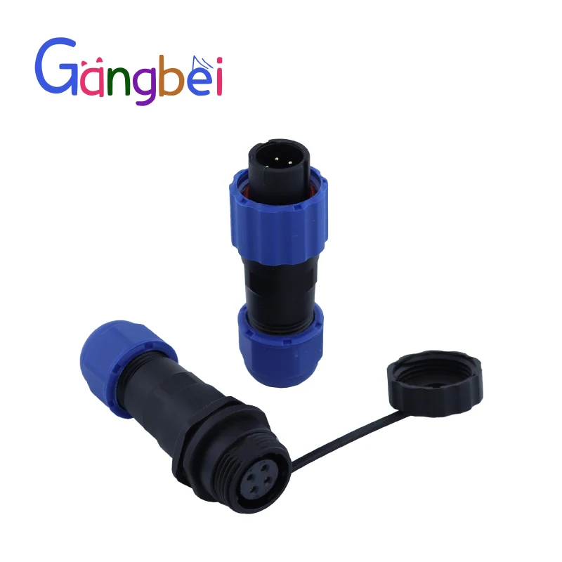 SP13-2pin 3pin 4pin 5pin 6pin 7pin waterproof connector IP68 Cable Connector Waterproof Aviation plug Connector Coupler docking