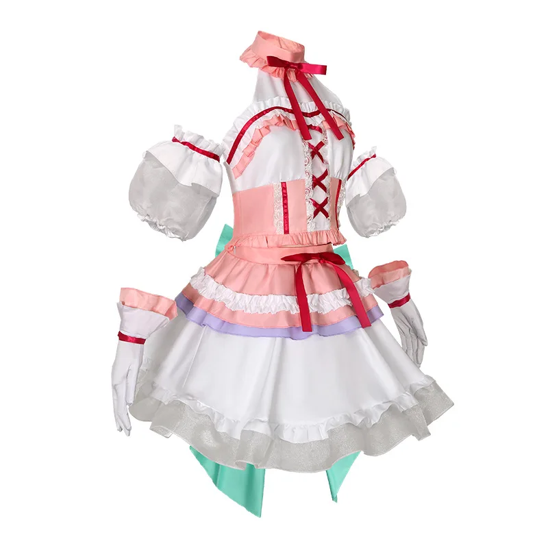 Maruyama Aya Cosplay Costume Anime BanG Dream! 10th Anniversary Pink Lolita Princess Dress Woman Cute Masquerade Party Suit