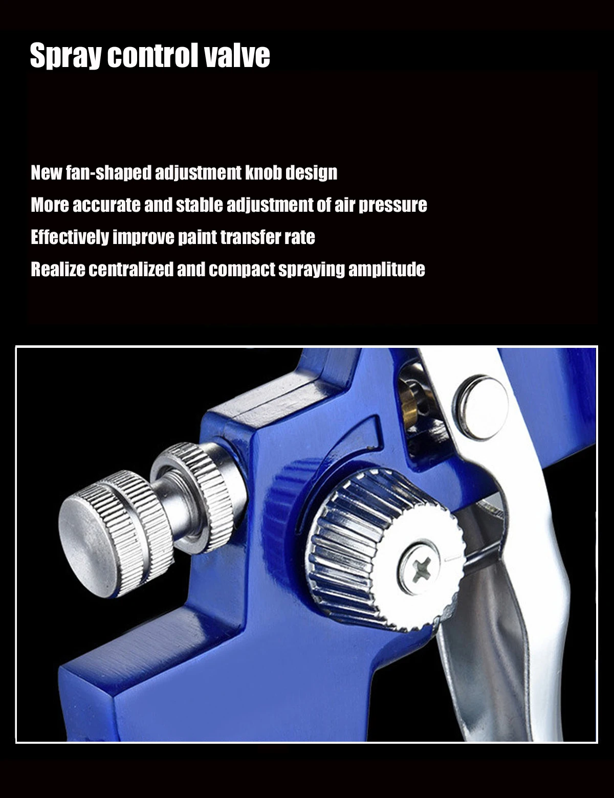 1.4/1.7/2.0 Professional Automobile Furniture Multi functional Glue Coating Gravity High Atomization spray Pneumatic Spray Gun