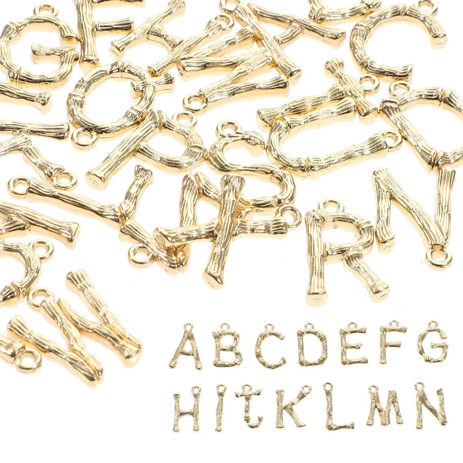 

26Pcs Alphabet Charms Alloy Letter Pendants for DIY Jewelry Making Accessories Craft Supplies Metal Hanging Decoration