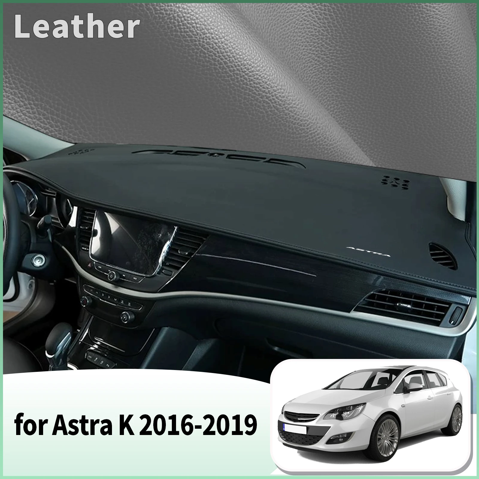 for Vauxhall Opel Astra K 2016-2019 Dash Mat Dashboard Cover Dashmat Universal Anti-Reflection Heat Insulation Sun Protection