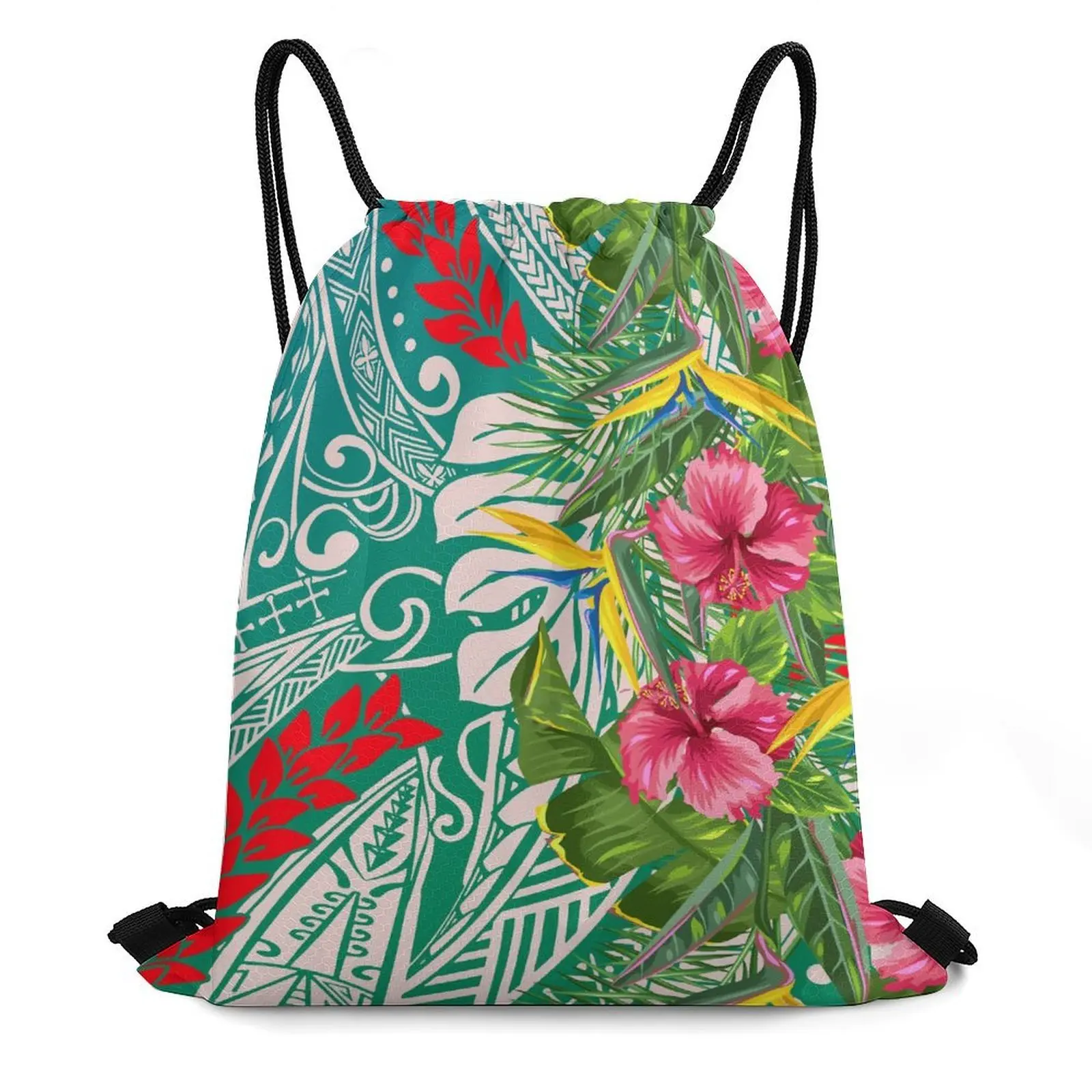 

Полинезийский цветок гибискуса, сумка на заказ, узор самоанского узора, повседневный эластичный рюкзак, сумка 2025, новый дизайн