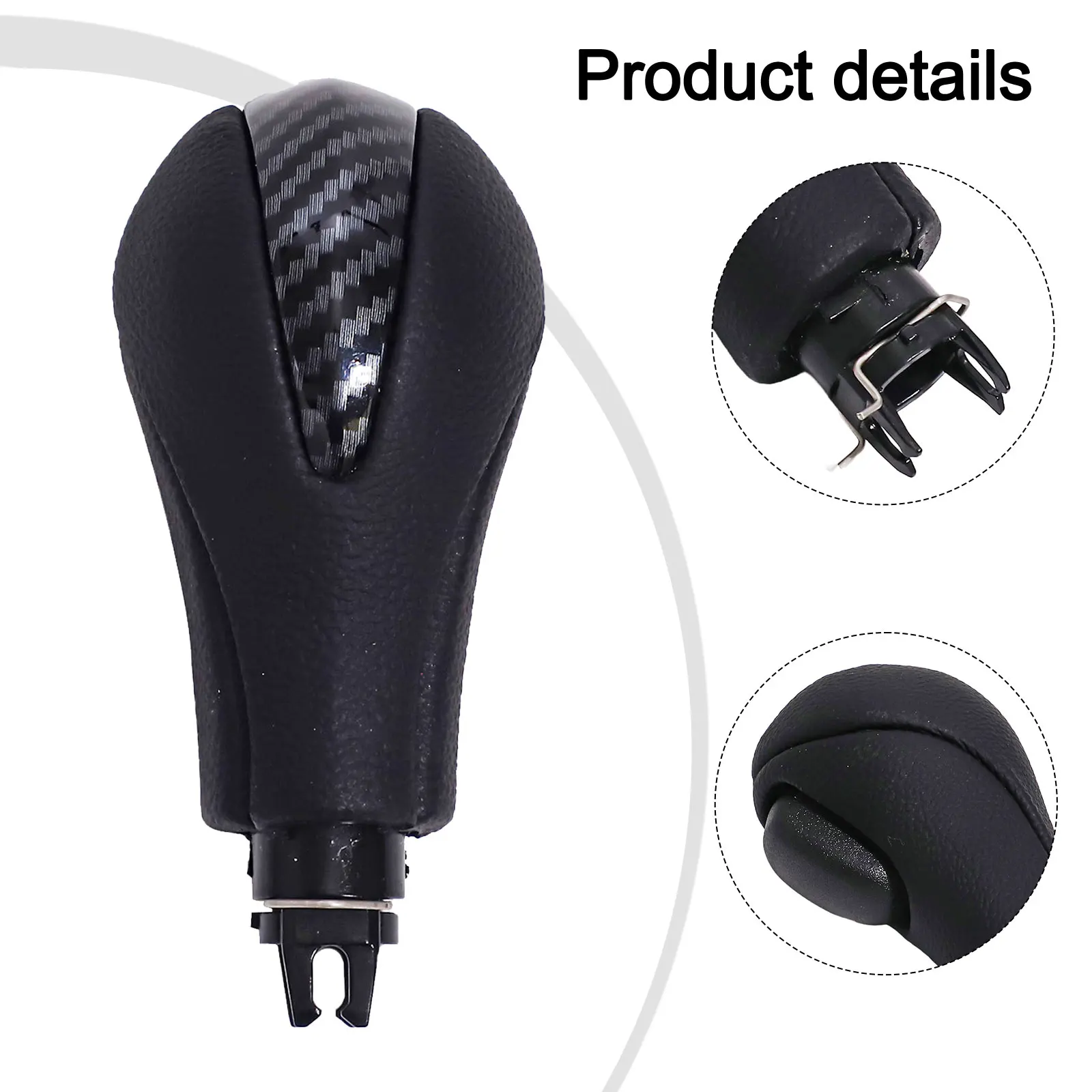 

Car Interior Upgrade Automatic Gear Shifter Car Modification Easy Installation Design Hassle-free Installation Carbon Pattern
