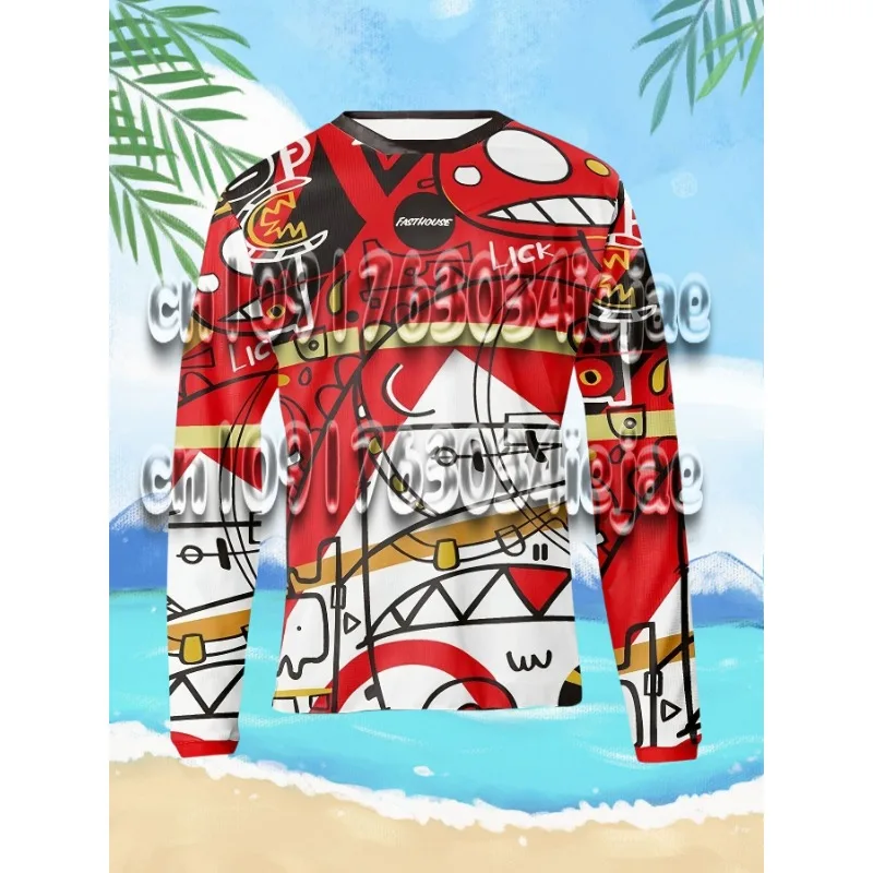 

Men's Off Road Long Sleeved Sports Motorcycle MTB Cycling Racing Downhill Cycling Jersey
