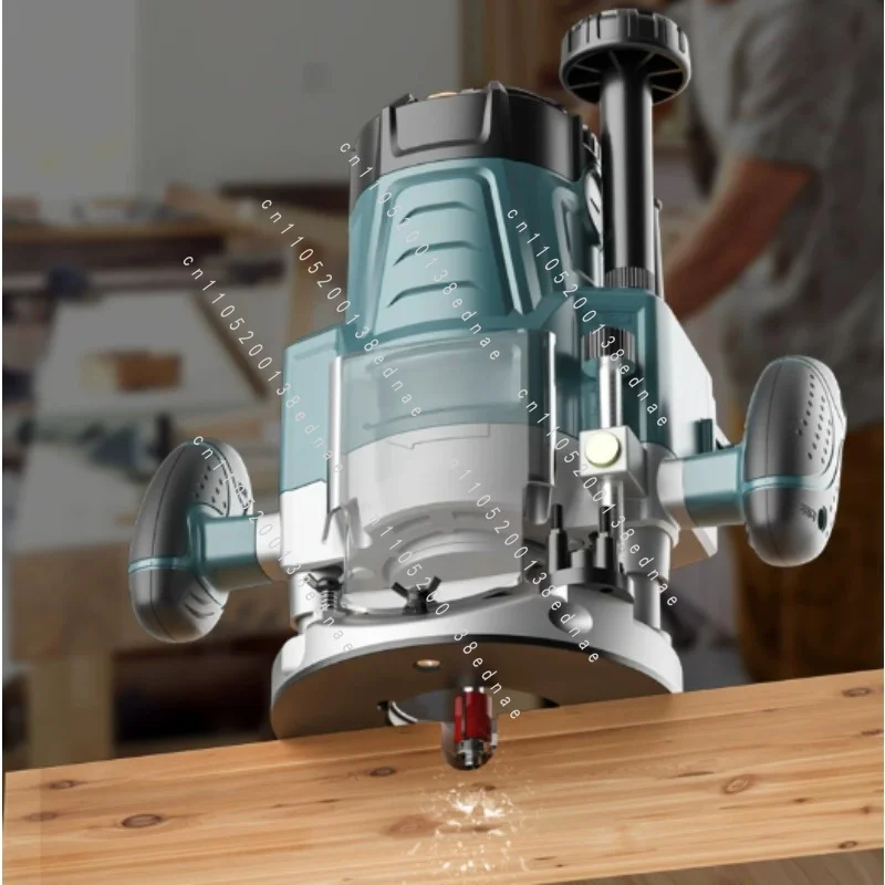 2000W Woodworking Trimming Machine 220V Adjustable Speed Gong Machine, Plywood Slotting Tenon Tool