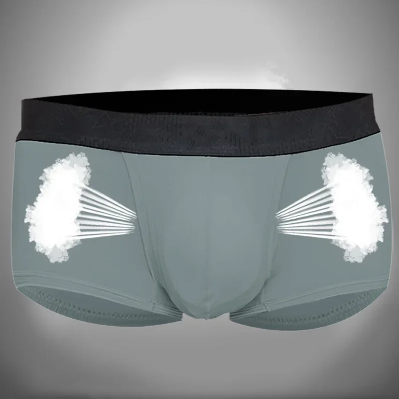 Spermatic vein underwear for men, ice silk summer thin style for men, scrotal support bullet separation varicose flat shorts image 3