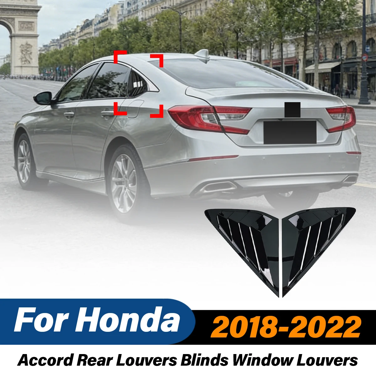 

Для Honda Accord 10-го поколения 2018-2022 годов: Задние оконные жалюзи, солнцезащитные шторки, накладки на окна, аксессуары для тюнинга экстерьера автомобиля