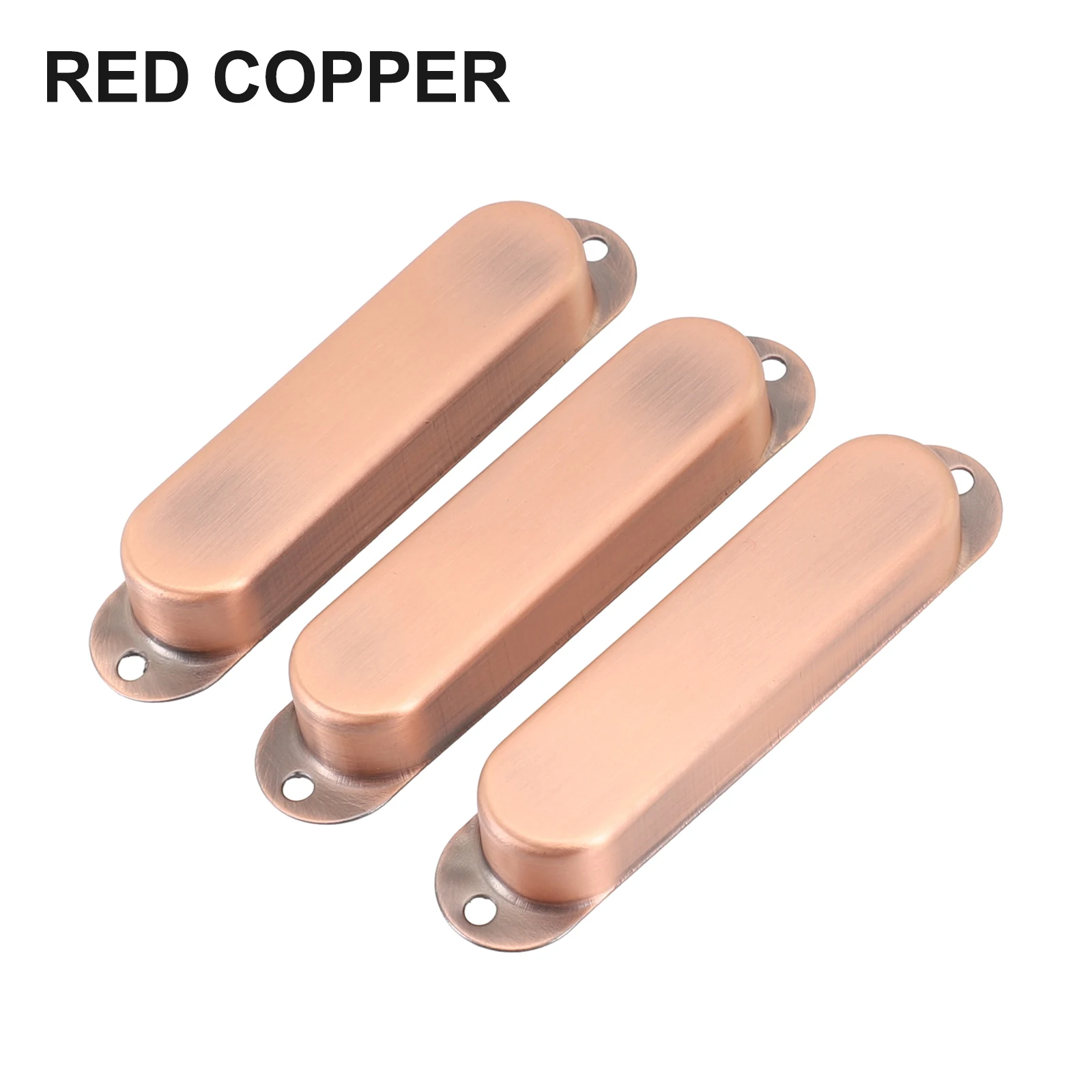 Pickup Covers Metal Parts Replacement SSS Guitar Single Coil 3pcs Closed Brass Electric Guitar For ST Style Guitar