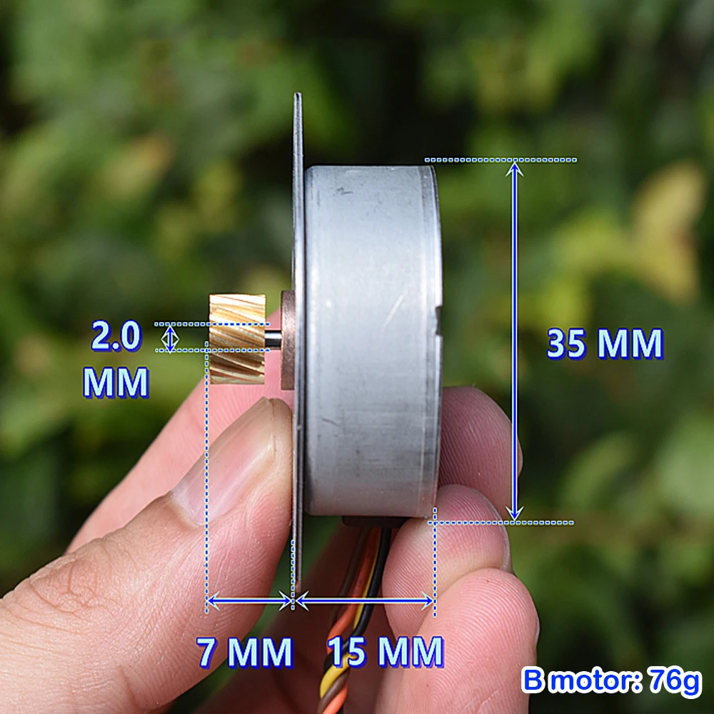 Mini Four-phase Five-wire Stepping Motor DC5V-12V 35MM Micro 3.75 Degrees/7.5 Degrees Stepper Motor Toy Engine