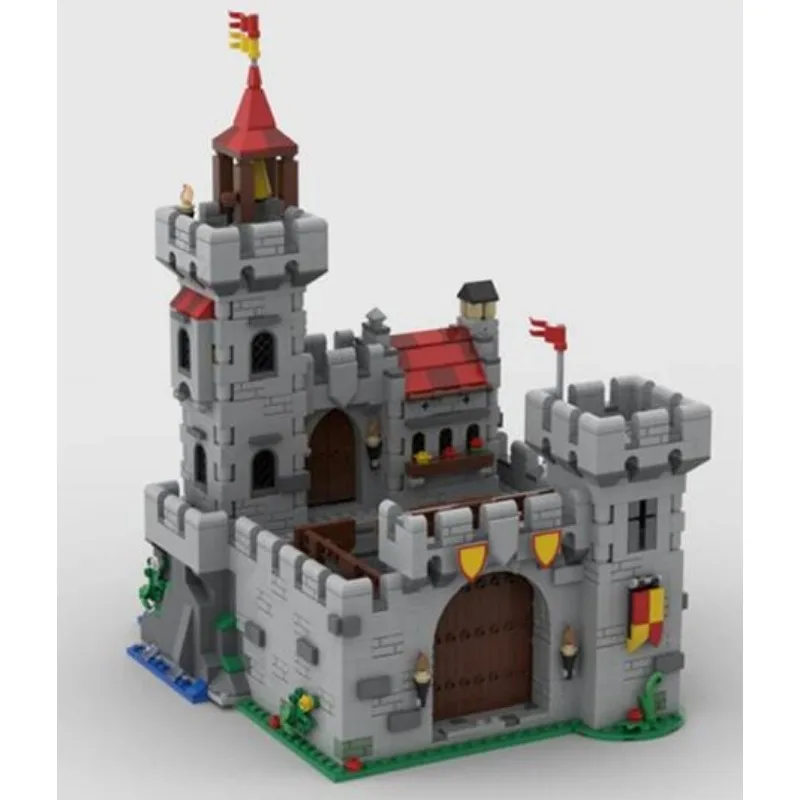 

1516pcs MOC Medieval Street View Lochside Castle Small Town Building Blocks DIY Architecture Brick Children Toy Christmas Gift