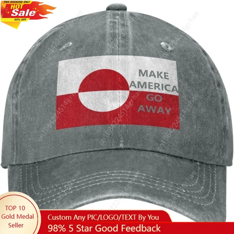 

Make America Go Away Cap for Women's Greenlanders Greenland Baseball Hat Make America Go Away hat