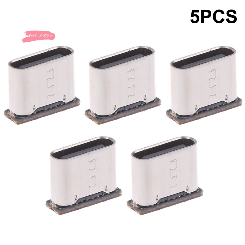 Y-1/3/5PCS Micro USB&Mini USB Universal Type-C Female Connector Type C Female Jack 5PIN SMD SMT Type-C Socket Charging Port
