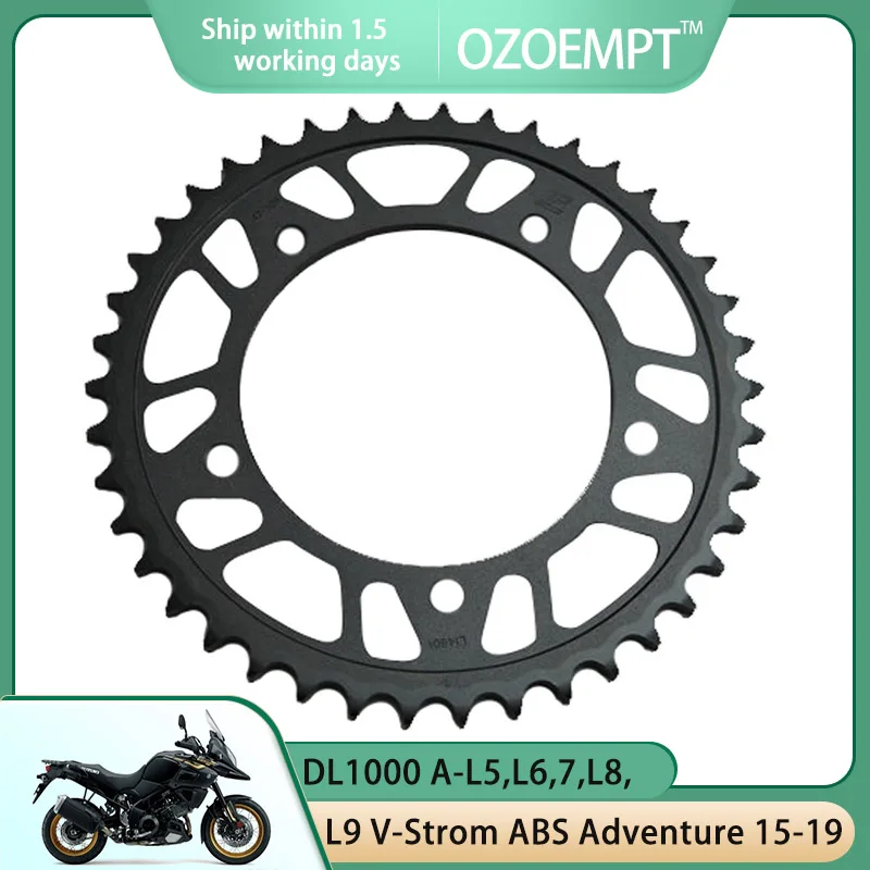 

OZOEMPT 525-42T Motorcycle Rear Sprocket Apply to DL1000 A-L5,L6,7,L8,L9 V-Strom ABS Adventure DL1050 UC-M1 V-Strom XT