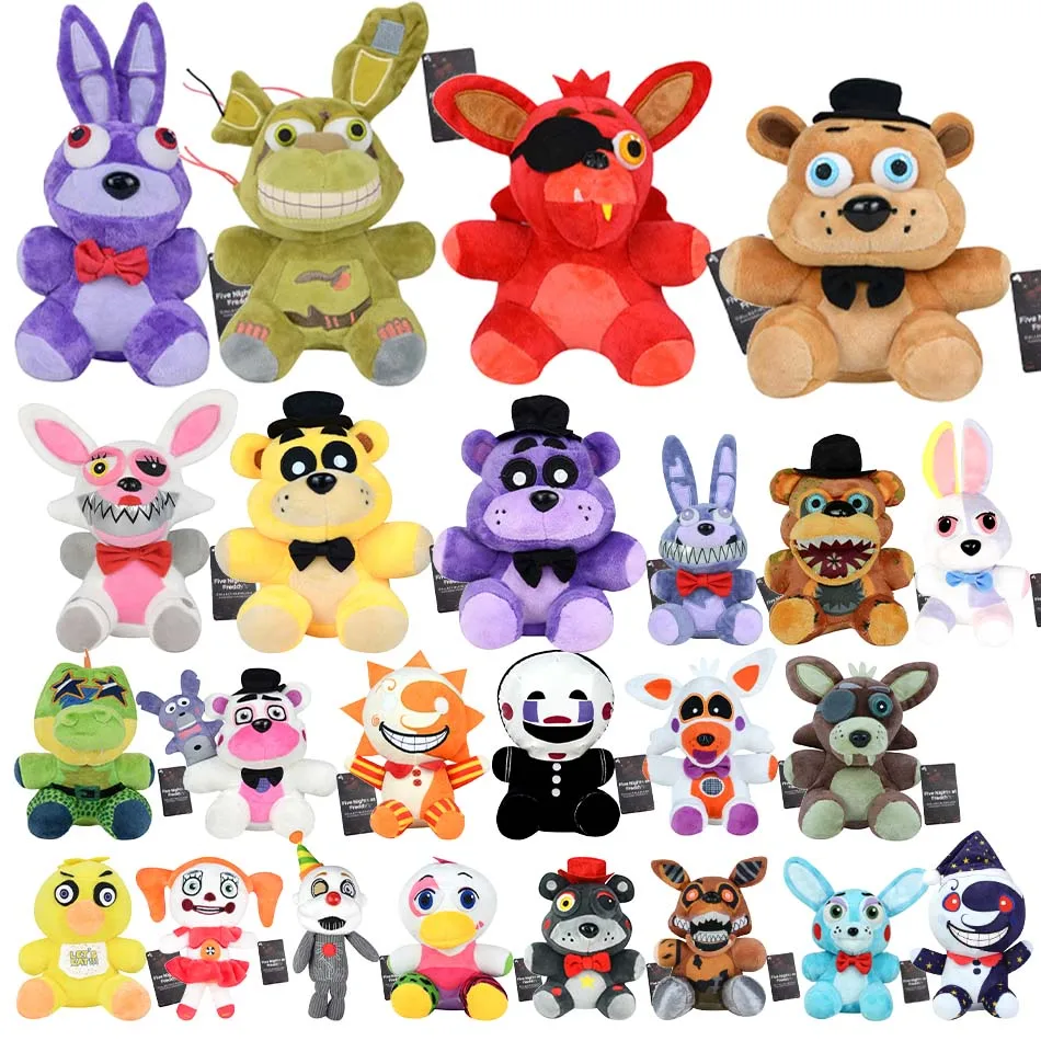 جديد خمس ليلة في فريدي Fnaf لطيف ألعاب من القطيفة لعبة دمية 18 سنتيمتر بوني الدب ماكر الكرتون محشوة دمية فريدي لعبة للأطفال هدايا