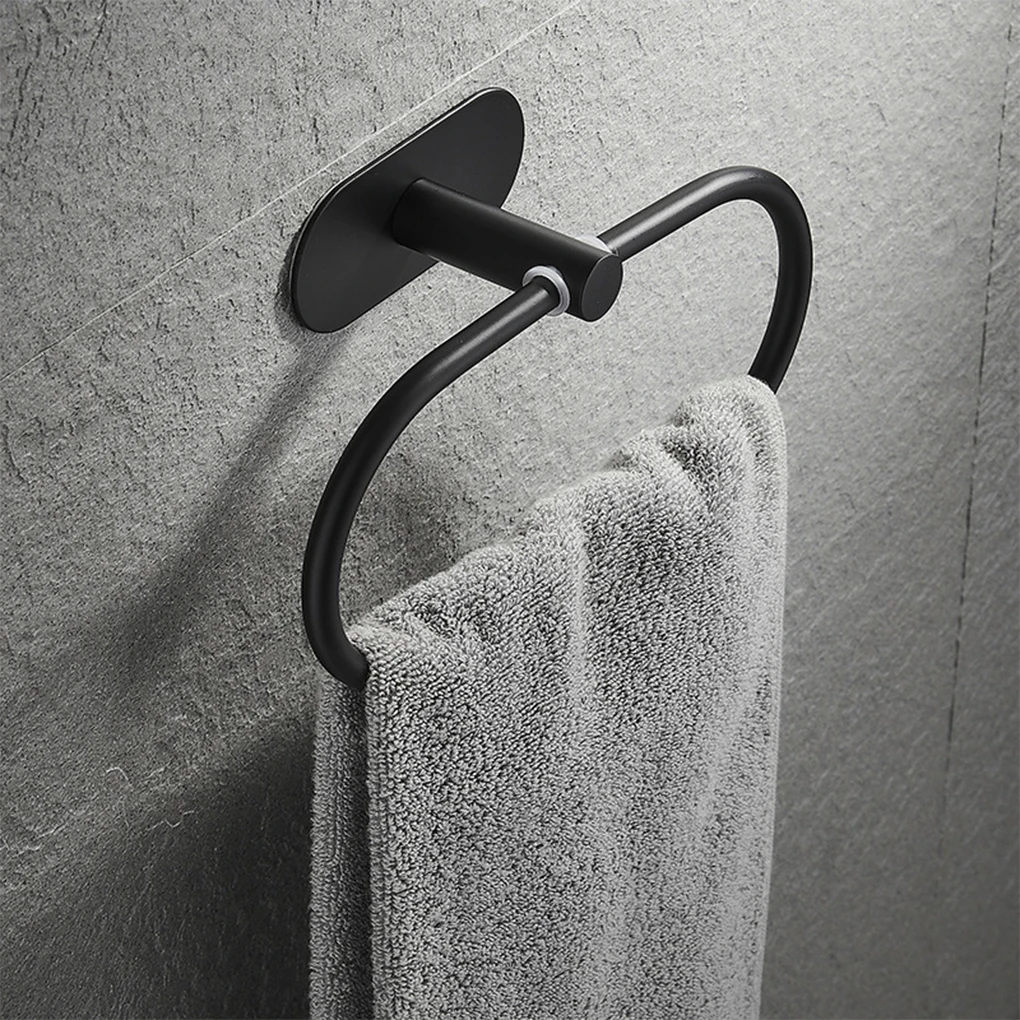 Towel Hanger Ring Hanging Shelf Household Wall Mounted Hook Hardware