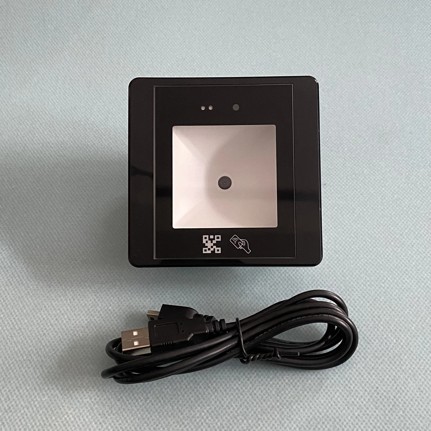 12V 13.56MHz 125KHz RFID Reader 2D QR Barcode Scanner RS232 TTL RS485 Access Control Reader