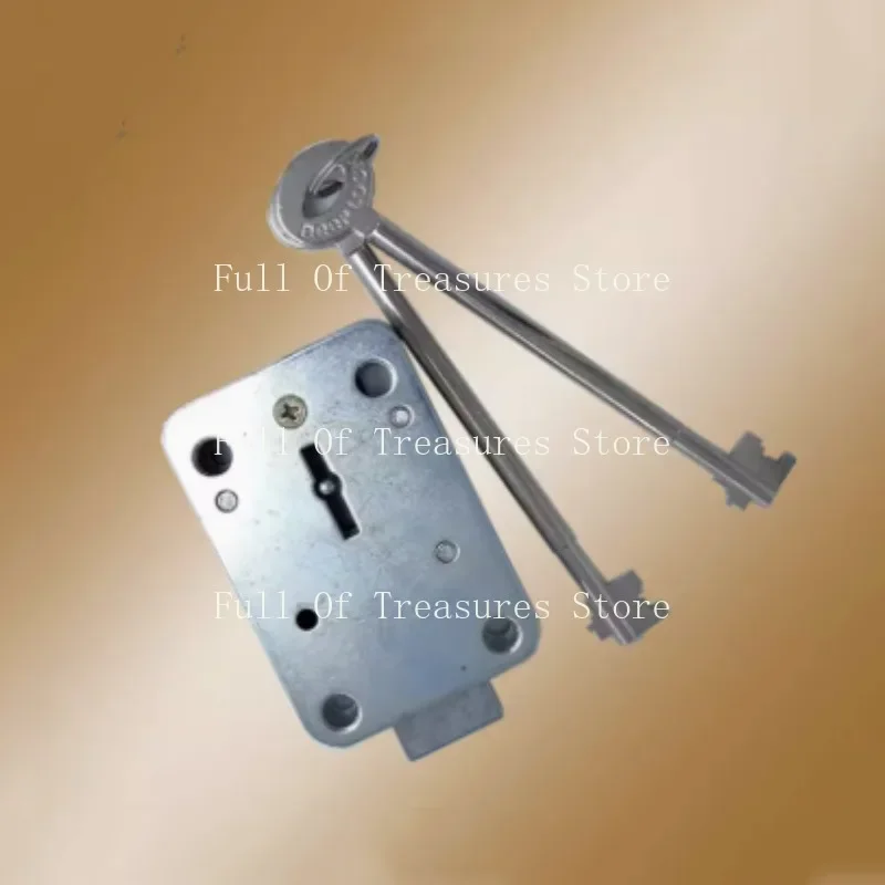 Suitable for Home Safe Vault Door Safe Leaf Lock Armored Car Lock Double Flagpole Extra Long Key Anti-theft Lock